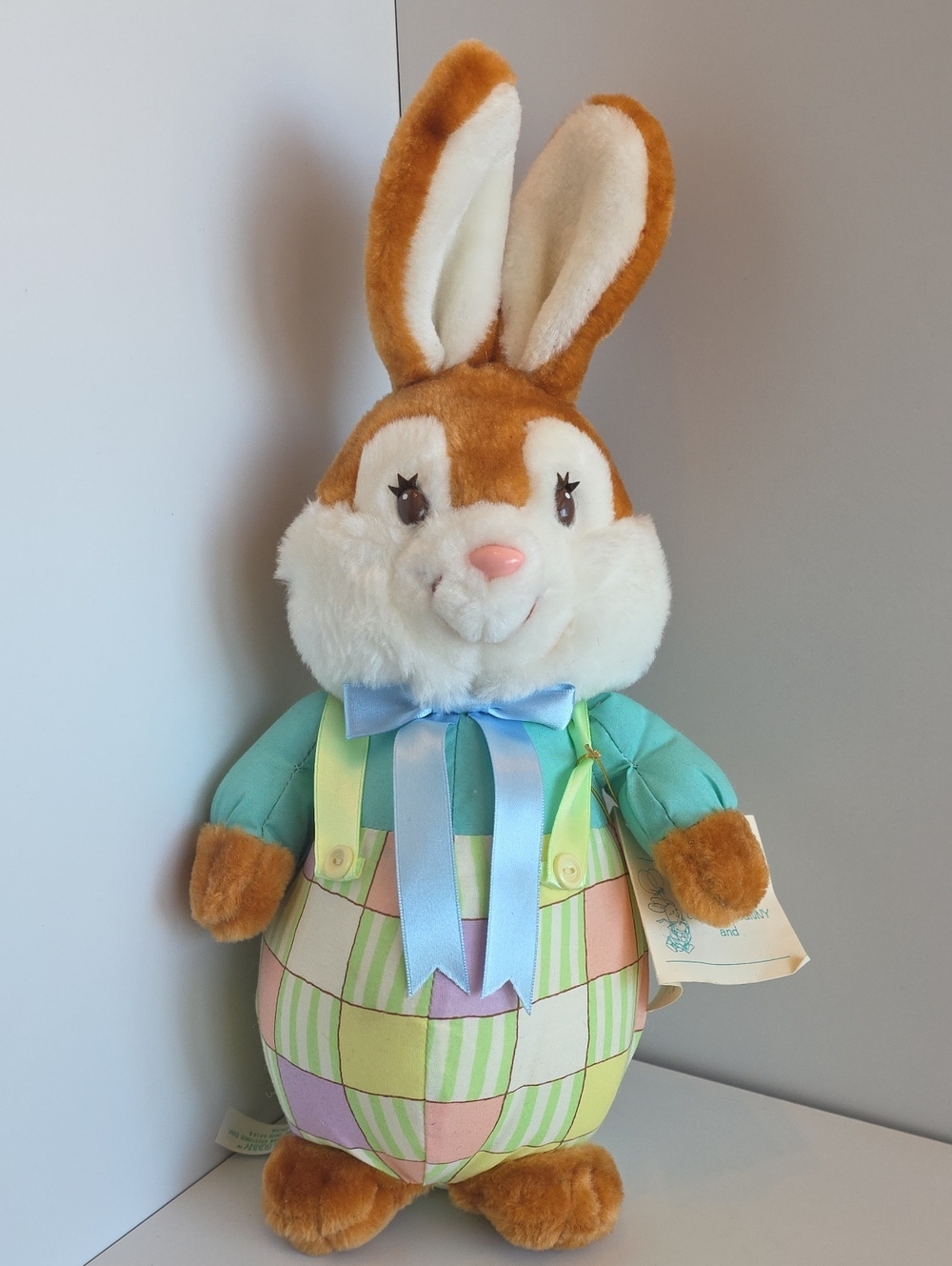 Vintage 1989 American Greetings Bloomer Bunny 12.5" Plush